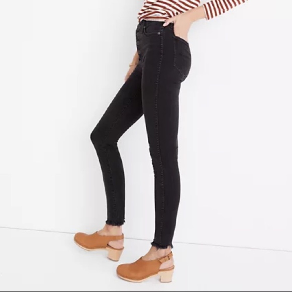 Madewell 10 inch High Rise black denim